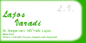 lajos varadi business card